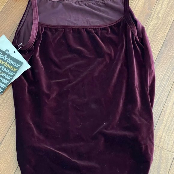 New GK Elite Sportswear Burgundy Velour Gem Dance Ballet Leotard Adult Large - Picture 13 of 15